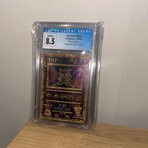 Pokemon Ancient Mew Card - Gold and Blue